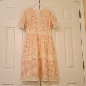 Petallush Orange and White Dress